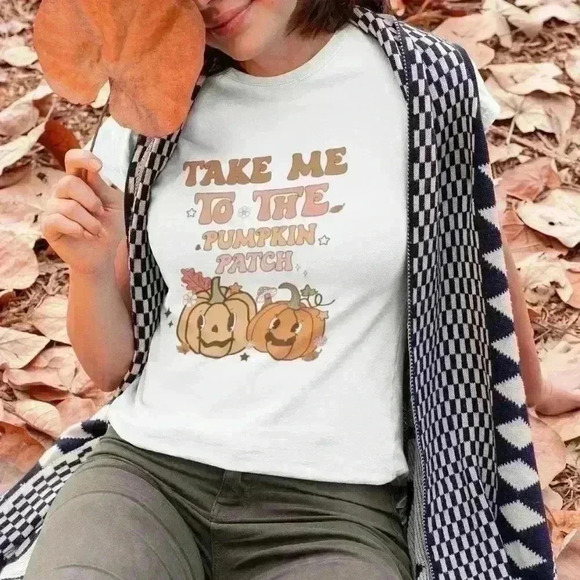Nataly thyme take me to the pumpkin patch tee shirt - Picture 2 of 2